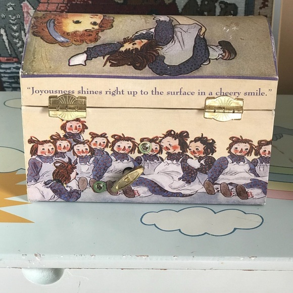 Rare Dancing Musical Raggedy Ann Jewelry Box - Picture 8 of 8